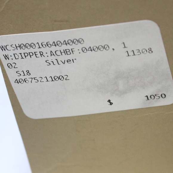 Burberry Button Up Shirt Silver Dipper Metallic - Picture 8 of 8